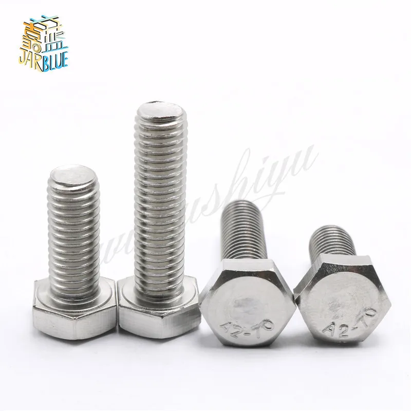 2PCS 5/16-18 UNC stainless steel 304 American external hexagonal screw British external hexagonal bolt