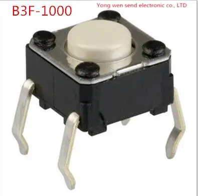 

NEW B3F-1000 B3F1000 0.98N Micro light touch switch button Key switch DIP4 Free shipping