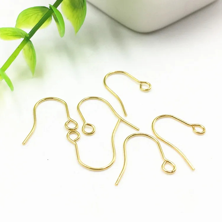 20pcs 14x14mm Electroplated 316L Stainless Steel Ear Hook Environmental Non-allergic Earring accessories for DIY Jewelry Finding