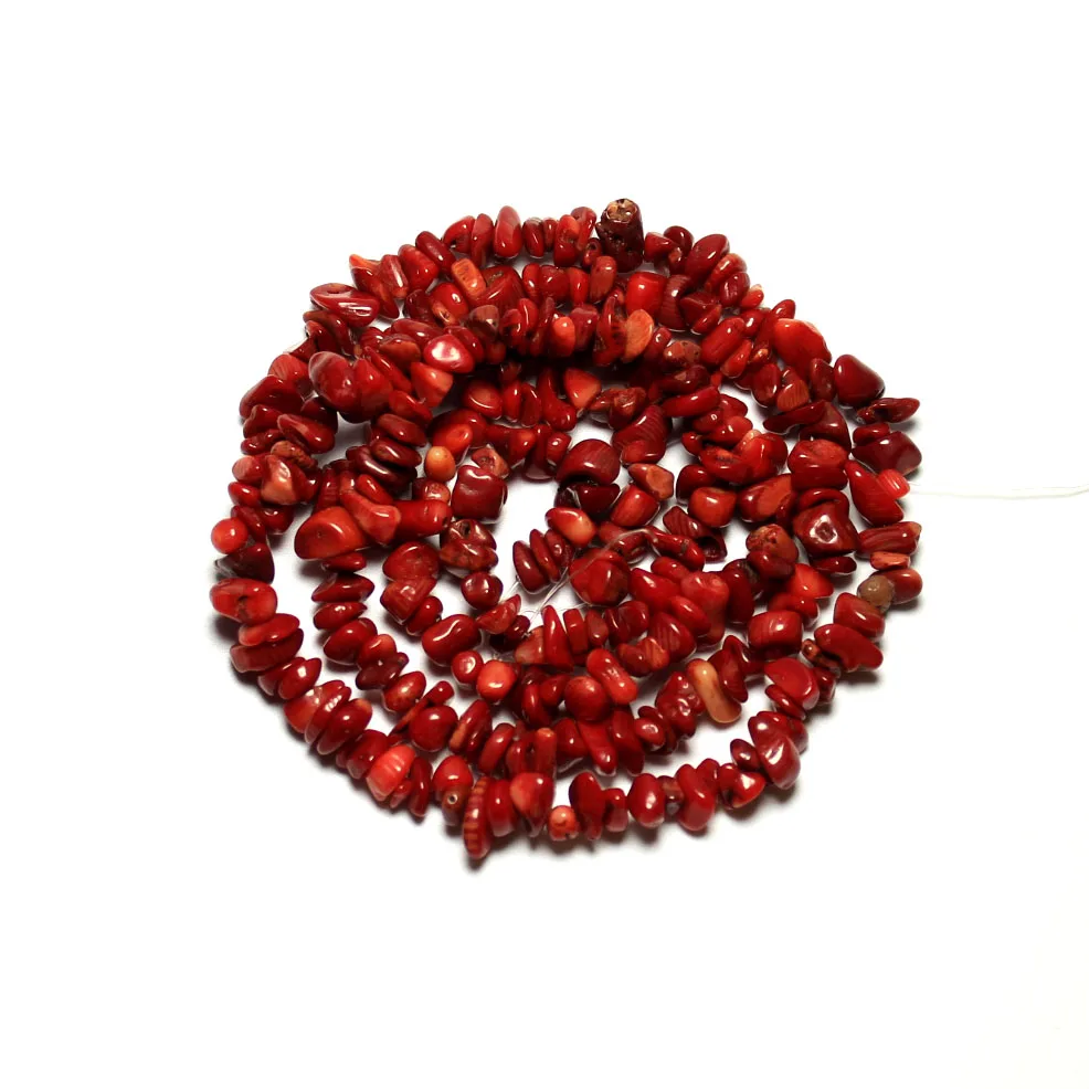 Wholesale 8  Gravel irregular Dye Color Natural Coral 5-8 mm Stone Beads For Jewelry Making DIY Bracelet Necklace Strand 34\'\'