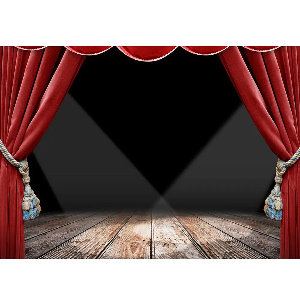 Red Curtains Stage …