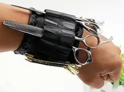 real leather holsters Professional hair scissors holsters on wrist for hairdresser stylists