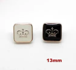 30pcs/lot Size:13mm Fashion Square Shirt Button Resin Sewing Buttons Crown for Garment Sewing (SS-3042)