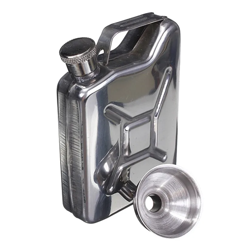 New 5oz Drink Bottle Hip Flask Stainless Steel Funnel Liquor Funnel Wedding Party Bar Liquor Whisky Bottle Drinkware Alcohol Cap