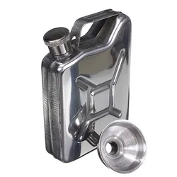 New 5oz Drink Bottle Hip Flask Stainless Steel Funnel Liquor Funnel Wedding Party Bar Liquor Whisky Bottle Drinkware Alcohol Cap