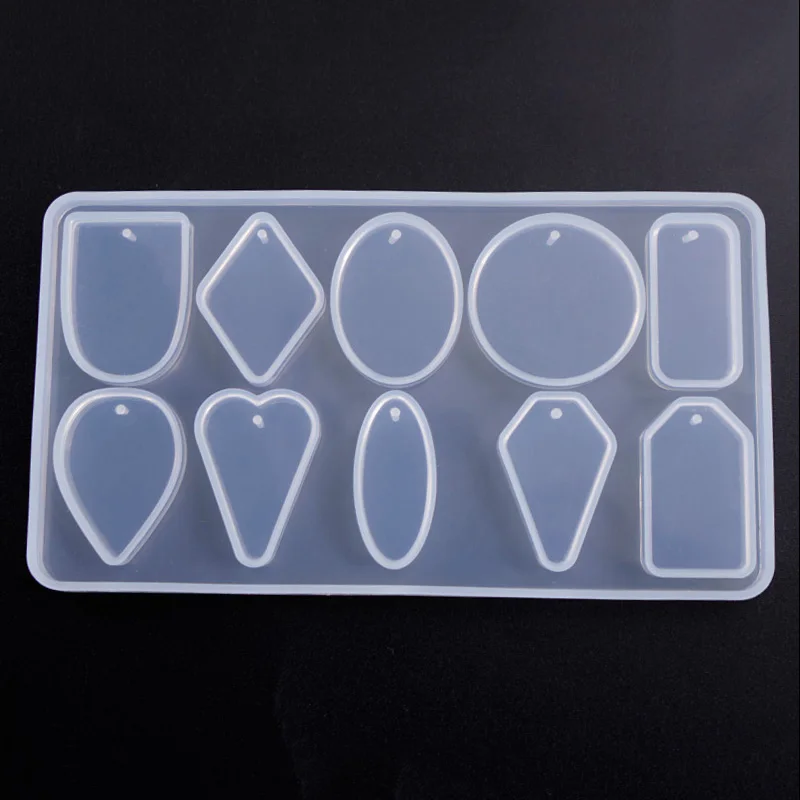 1PC Mix Pendant Shaped DIY Jewelry Tools UV Epoxy Resin Silicone Molds for Making Jewelry Supplies