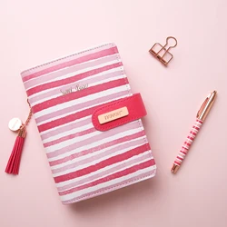 Yiwi Never Stripe Spiral Notebook A6 Personal Daily Planner Organizer Agenda Kawaii Stationery Gift Packing Office & School