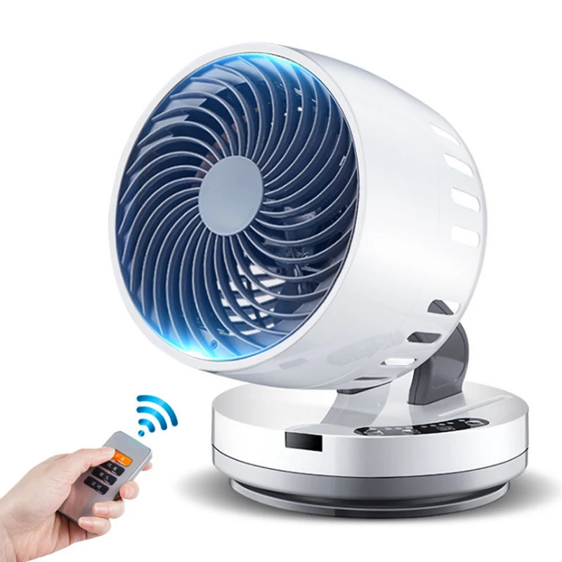 

Electric Fan Silent Desktop Intelligent Air Circulation Fan Mini Remote Control Household Ventilator