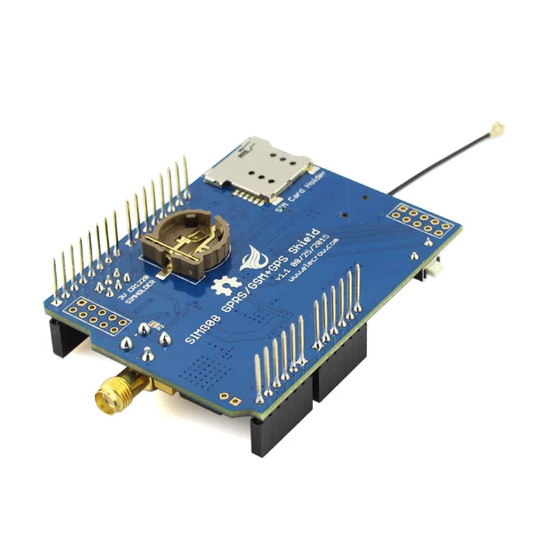 Elecrow SIM808 Bluetooth GSM GPS Shield for Arduino SIMCOM Quad-Band Sim808 GSM/GPS/BT Module 3 in 1 Developed Board 3 Antennas