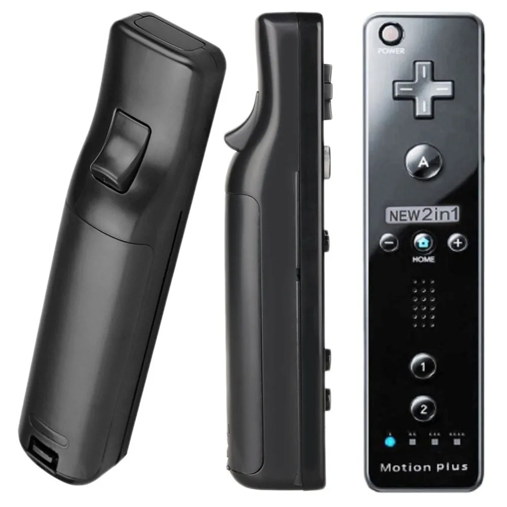 任天堂 wii 2 で 1 ワイヤレスリモートコントローラー内蔵モーションプラス用ヌンチャクゲームパッドジョイスティックビデオゲームアクセサリー