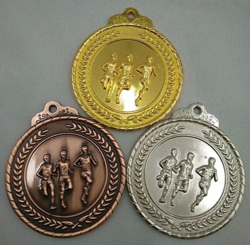 Medalla deportiva para correr, accesorio de oro, plata, bronce, movimiento, capacidad de comunicación/autoseguridad, gimnasia en desarrollo