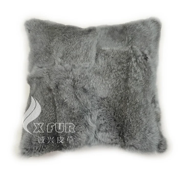 

Free Shipping CX-D-73A 40X40cm Hot Selling Real Rabbit Fur Pillow Case