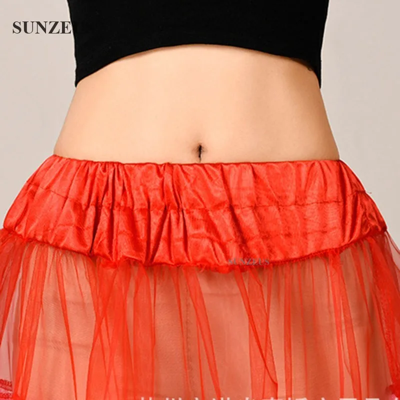 Colorido arco-íris saias de organza longo colorido saia crinolina rockabilly bela dança saia festa underskirt jupon