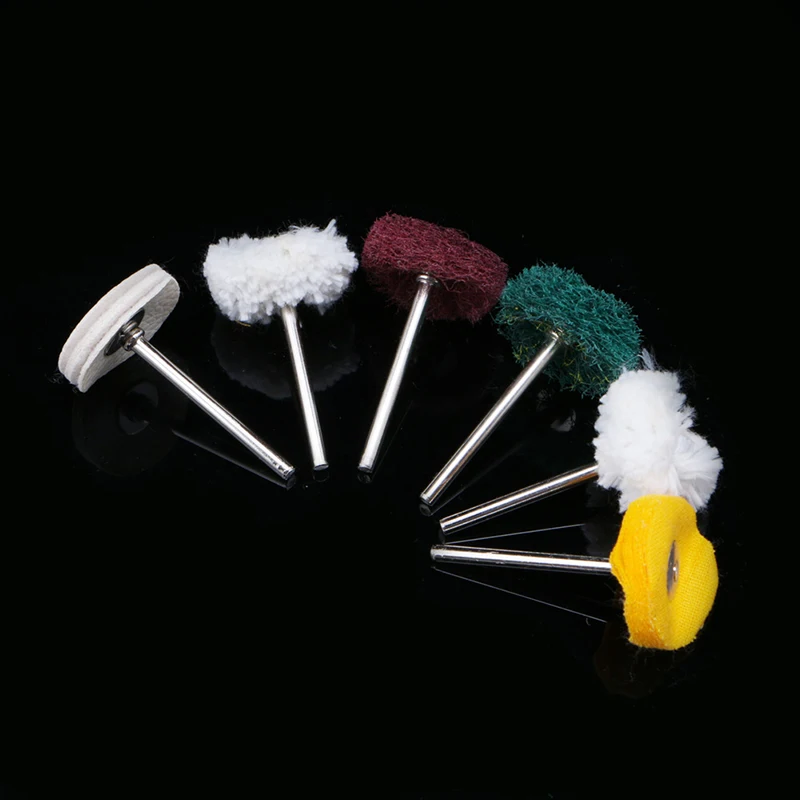 Everlasting 6Pcs Polisher Buffer Wheel Polishing Buffing Pad Brush For Rotary Drill Bit New