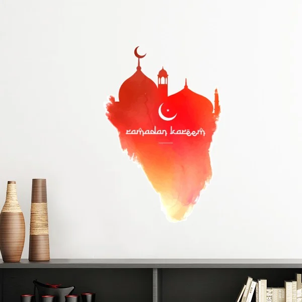 Islam Islamism Religion Arab Peninsula Allah Mosque Faith Pilgrimage Wall Sticker Art Decals Mural DIY Wallpaper for Room Decal