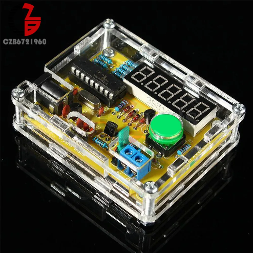 DIY Kits 1Hz-50MHz Crystal Oscillator Tester Frequency Counter Meter + Case New