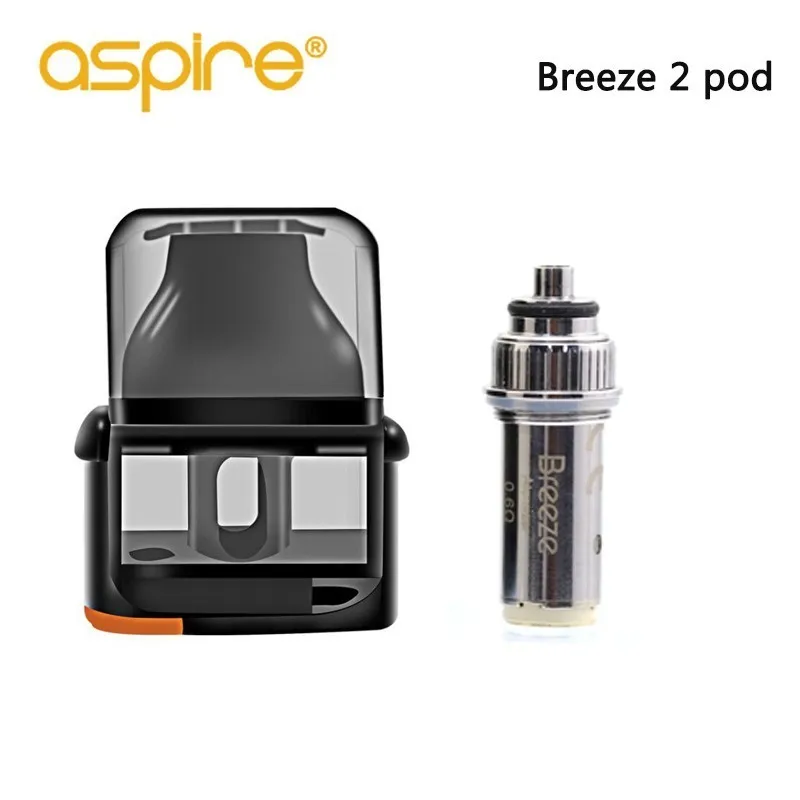 

Aspire Breeze 2 Pod 2 мл TPD электронная сигарета Vape сменный картридж с катушкой 0,6 Ом Встроенный 1 шт./коробка