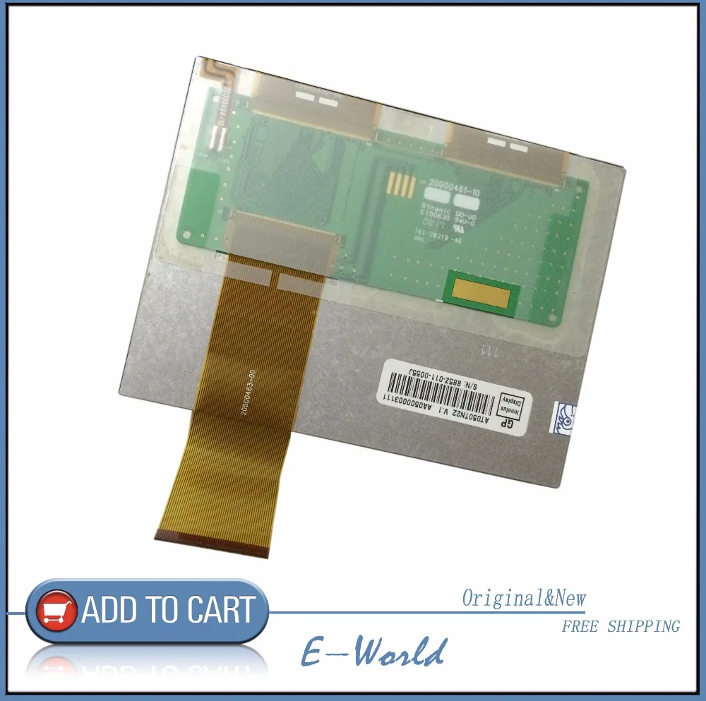 Оригинальный 5-дюймовый Innolux 640*480 цифровой ЖК TFT-экран дисплей AT050TN22 V.1 AT050TN22 V1 Бесплатная доставка