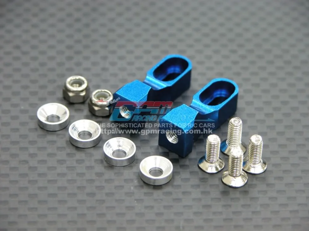 1/10 TAMIYA TT-01 TT01D TT01E ALLOY SERVO MOUNT WITH COLLARS+LOCK NUTS+SCREWS - 1PR SET #TT024