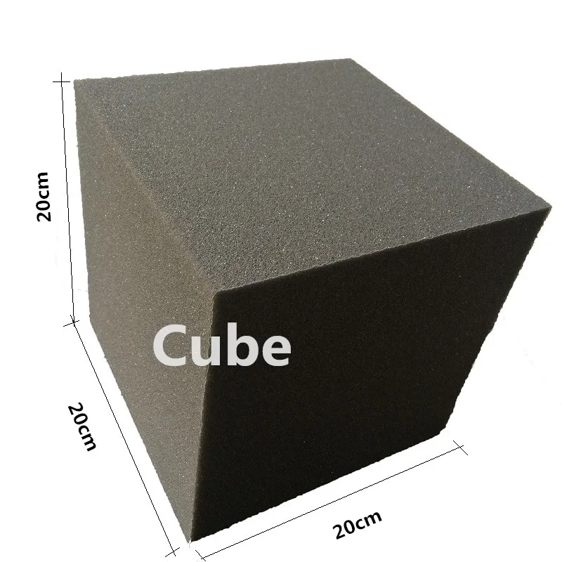 2 PCS Studio Cube Foam Charcoal Acoustic Corner Foam 20*20*20cm  Sound-proof Sponge