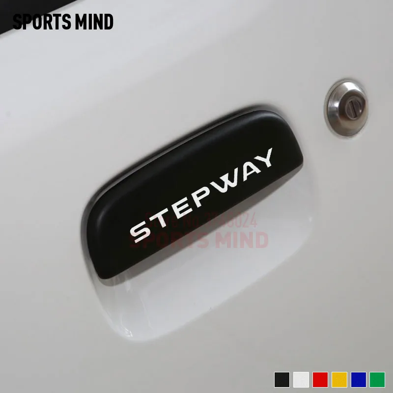 3 Pairs Sports Mind Door Handle Car Sticker Decal For Renault Dacia Duster Logan Lodgy Sandero Dokker Stepway Car Accessories