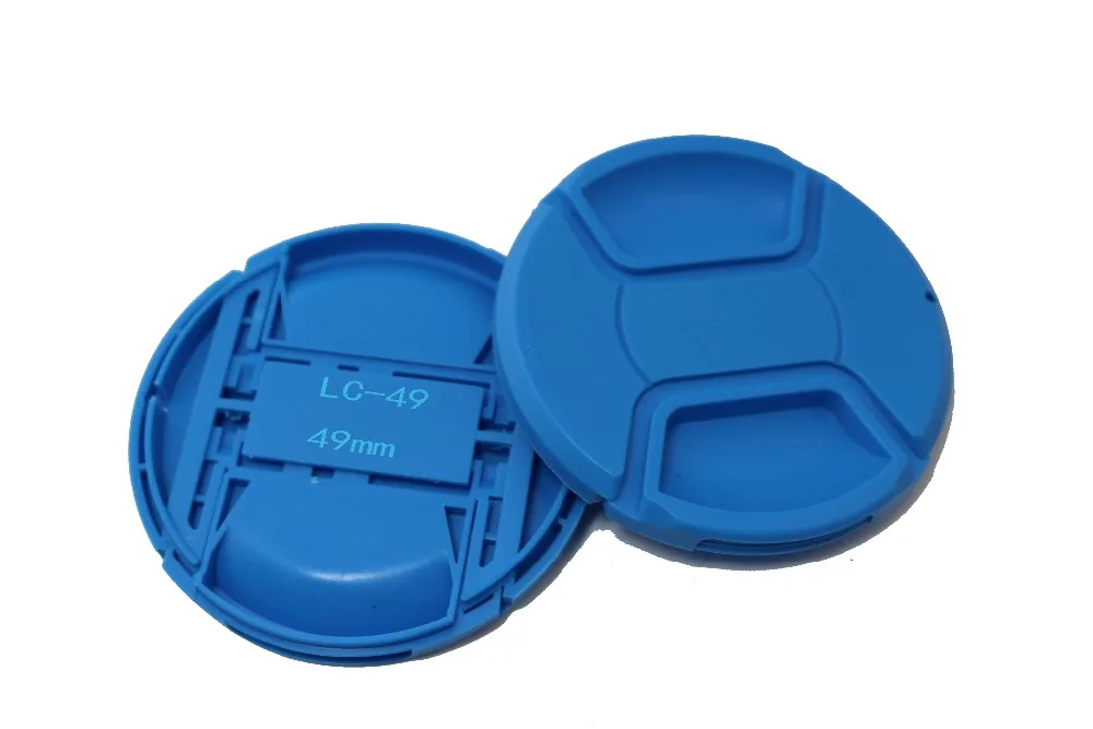 Цветная 46 мм 49 мм 52 мм 55 мм 58 мм 62 мм Центральная защелкивающаяся передняя крышка объектива для Canon Nikon для камеры Sony