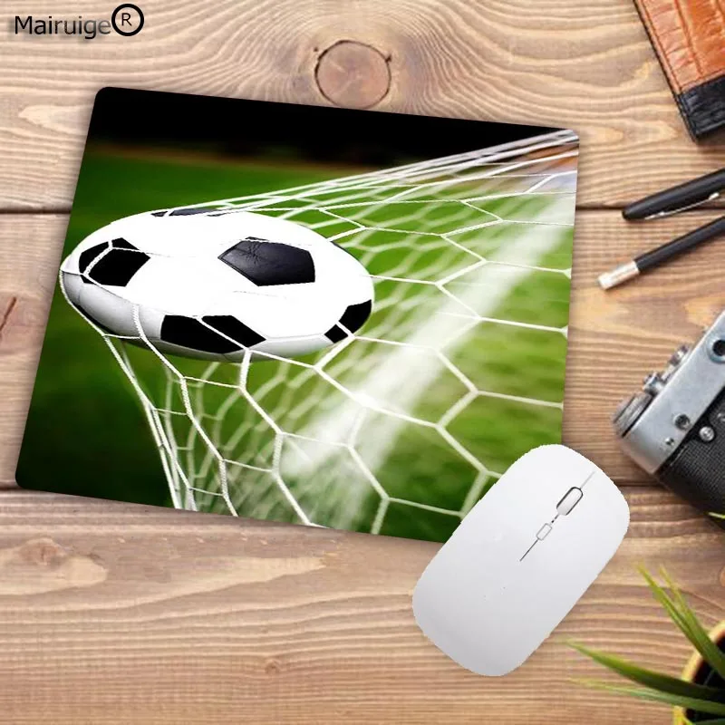 Mairuige Große Förderung Boy matte Pad Fußball Fußball Natürliche Gummi Gaming Kleine Mousepad Schreibtisch Matte Büro mousepad 22X18CM