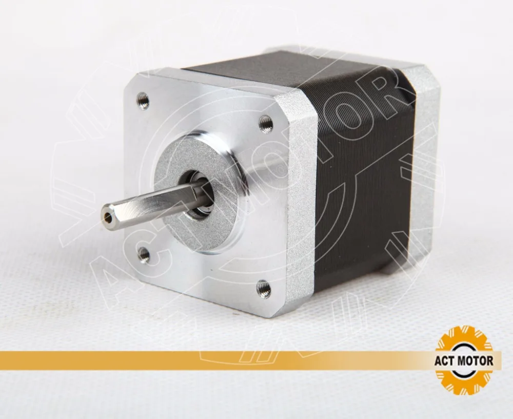 Free Ship From Germany! ACT 10PCS Nema17 Stepper Motor 17HS4417P1-X4 2Phase 4000g-cm 1.7A 4-Lead CE ROSH ISO Plane shaft