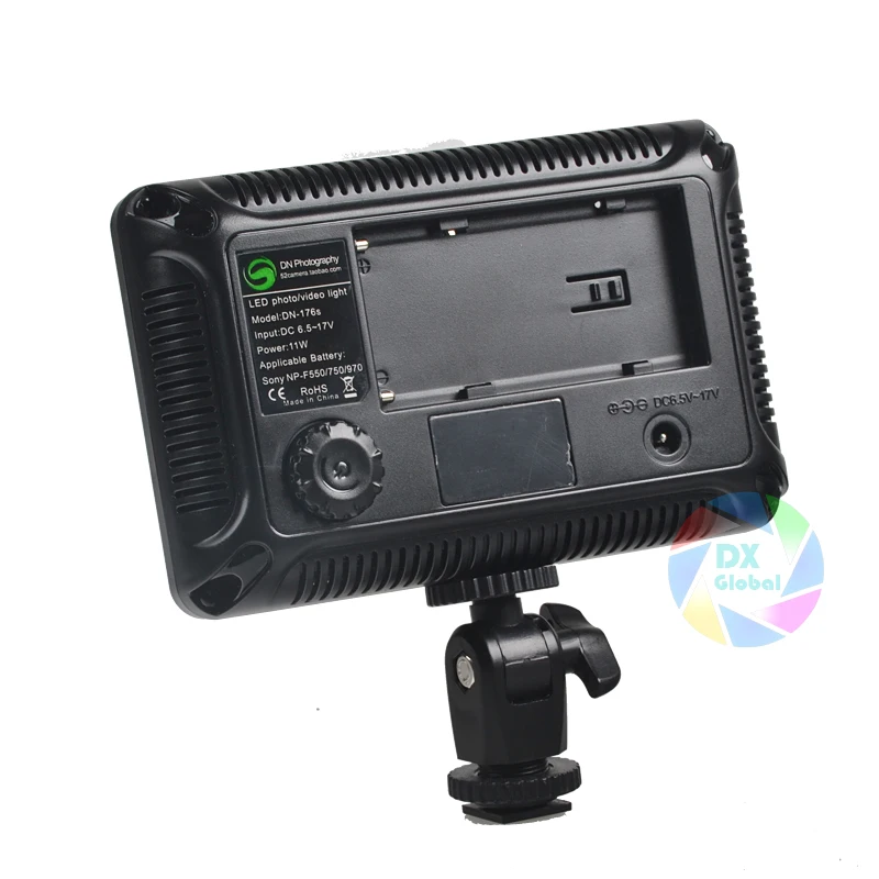 Camera HD 176 LED Video Light Lamp 11W 1320LM 5600K/3200K Dimmable for DSLR Camera Video Camcorder with AC Power Adapter