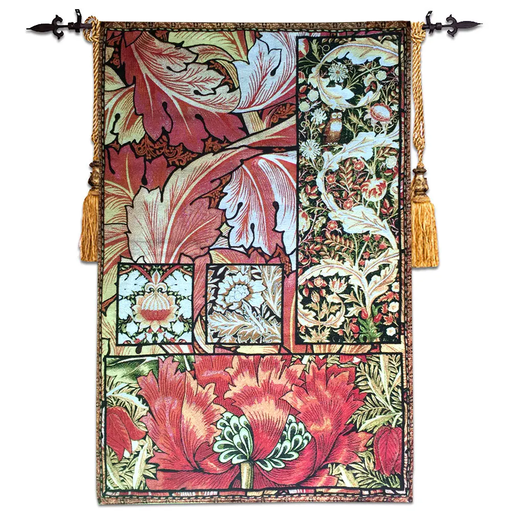 

58*87 см настенный гобелен с цветами из Бельгии гобелен марокканский декор гобелены богемный Декор wandkleed tapiz tapisserie