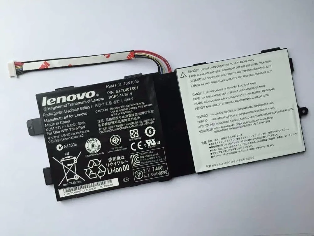 

New genuine tablet Battery for LENOVO ThinkPad Tablet 2 series 45N1097 45N1096 3.7V 32Wh