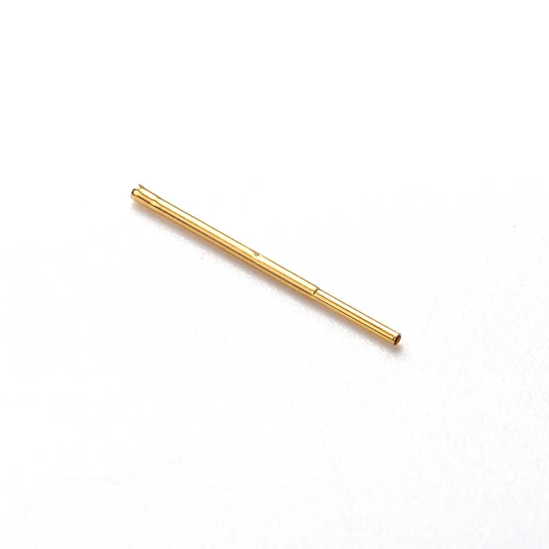 Nieuwe 100 pcs Spring Test Probe Messing Buis Verguld Elektrische Instrumentatie Tool Voor Testen Printplaat Test Tool R048-2C