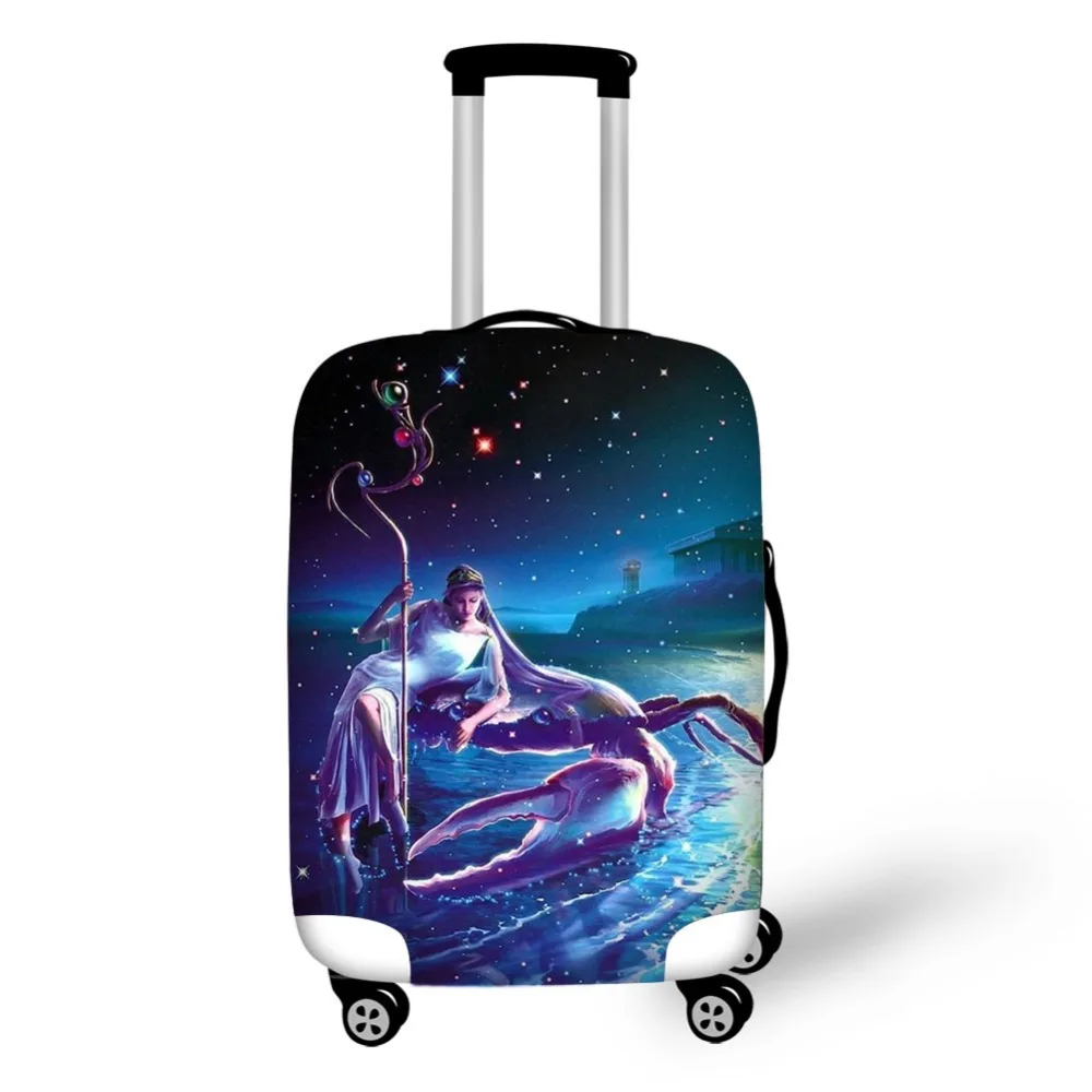 12 constellation design luggage cover suitable 18-30inch suitcase Aries prints luggage protective covers Travel accessories