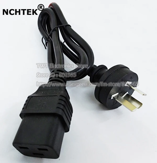 NCHTEK Australia Au 3Pin штекер к IEC 320 C19 женский кабель адаптера питания около 1,8 м/1 шт.