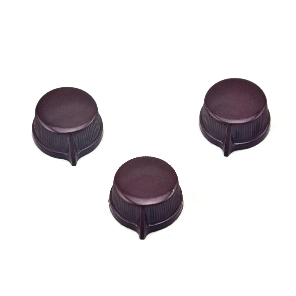 3 X Genuine  DAKA WARE 1470 Oxblood  Knobs for Klon Centaur Overdriver Guitar Effects Pedal Set Screw