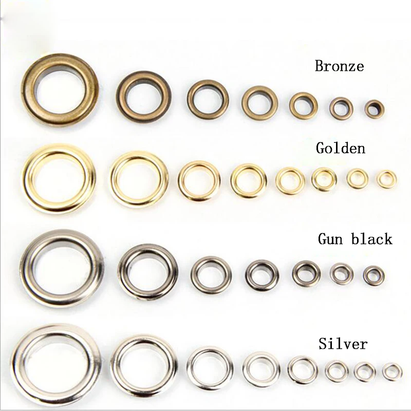 Silver Copper eyelets 3|3.5|4|4.5|5|6|8|10|12|14|17|18|20|25|30mm scrapbooking accessories Knitwear Jeans Apparel Bag Shoes