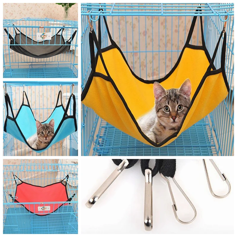 

4pcs/Lot Tewango Cat Hammock Suspension Type Pet Use Cat's Nest Simple Cat Bed 4 Colors For Choose Regular Change Keep Hygiene