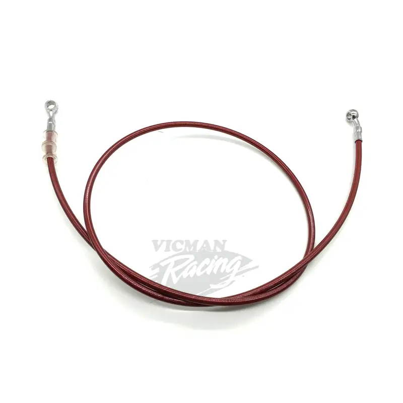 Motorcycle Dirt Bike Braided Brake Hose Line Steel Brake Cable Hydraulic Banjo Pipe 400mm-1500mm for Motorcycle Universal Racing - Image 5