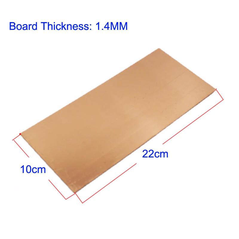 5pcs/lot 10cmx22cm One Side Single-Sided T02 Copper Clad Laminate CCL Use For Making PCB  Paper Base