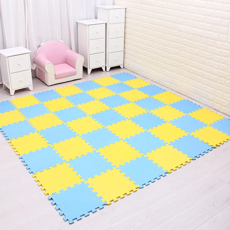 18pcs Home Floor Mats Bathroom Carpet Foam Tapete Exercise Floor Mats Gym Garage Waterproof Rug For Kids Play Crawling Mat