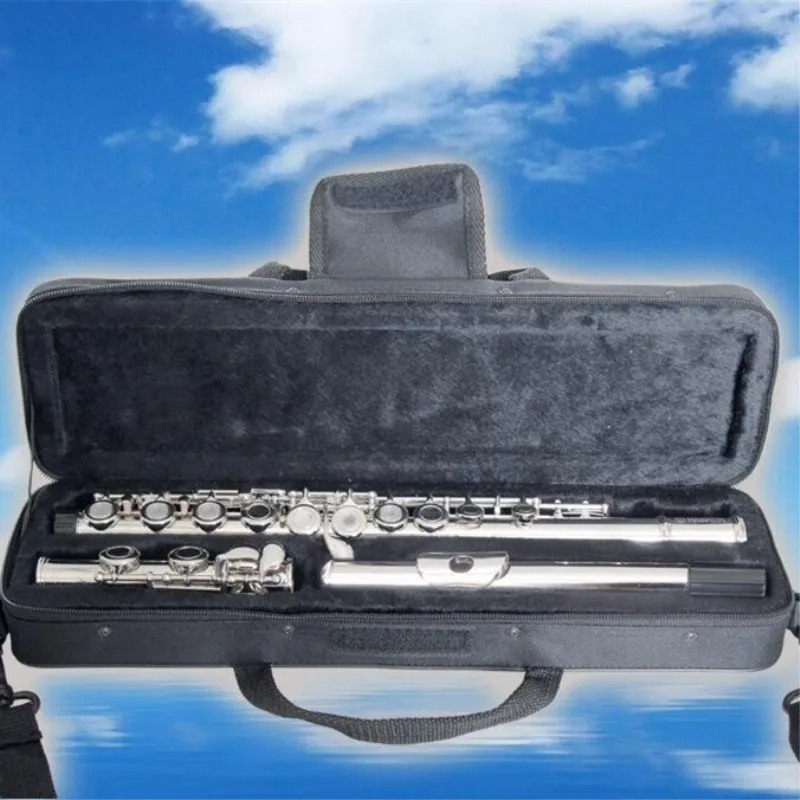 Professional portable bag for western concert 16 17 holes flute gig box cotton padded waterproof durable case cover backpack