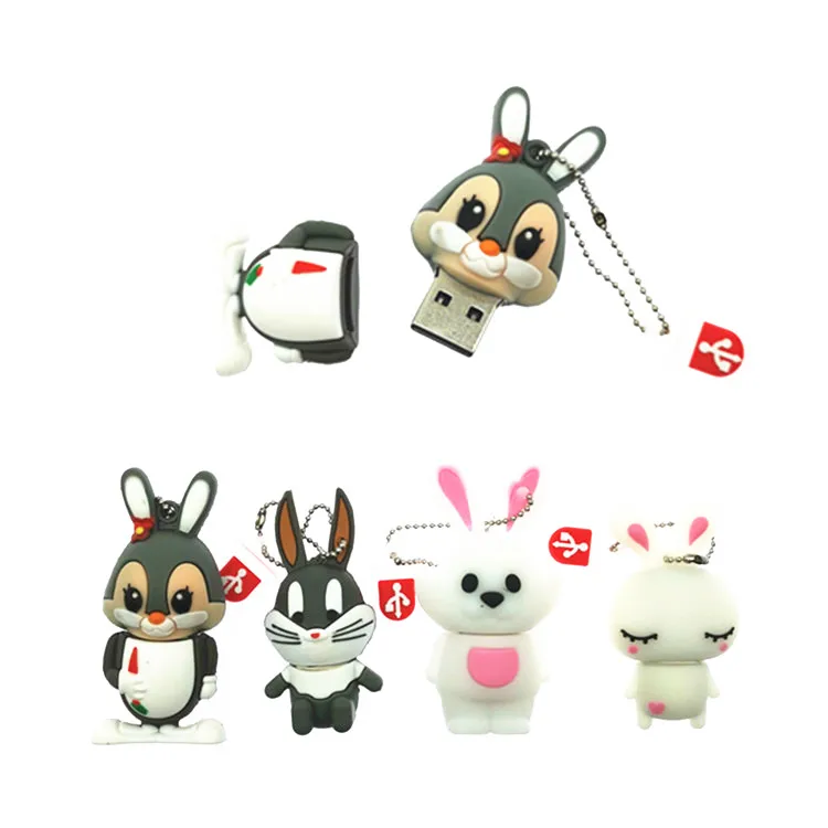 

pen drive cartoon rabbit usb flash drive 4GB 8GB 16GB usb Memory card usb flash memory stick pendrive thumb drive disk