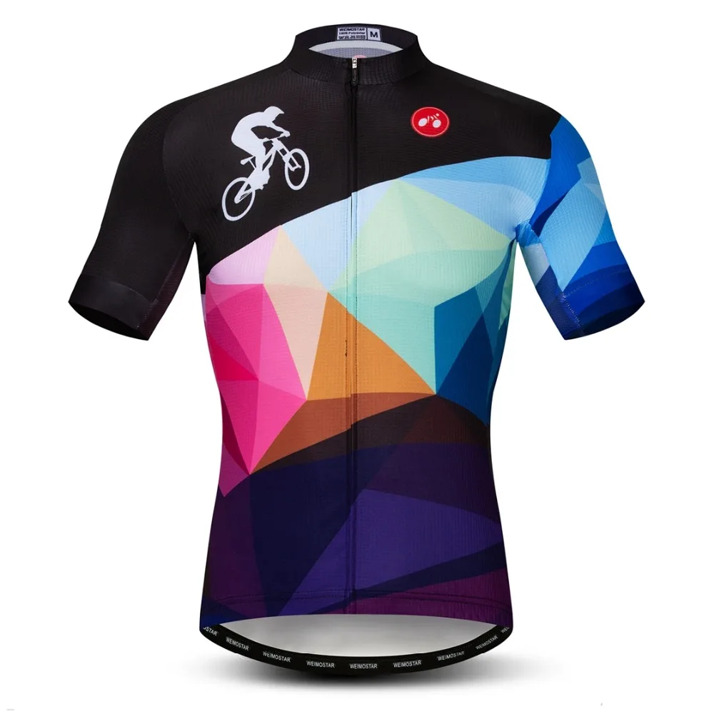 2019 cycling jersey Men Mountain Bike jersey MTB Bicycle Shirts Short sleeve Team Road Tops clothing summer racing wear black