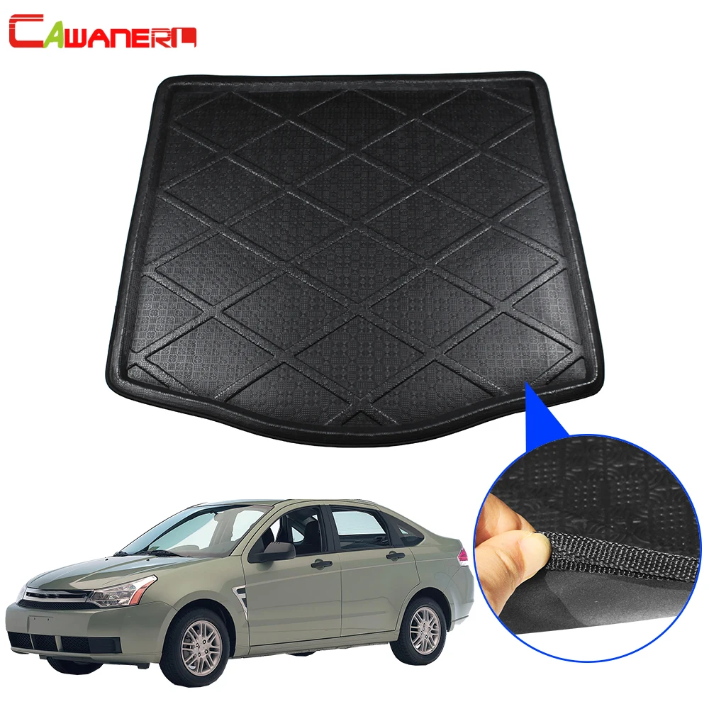 

Cawanerl Car Trunk Mat Boot Tray Liner Floor Luggage Carpet Cargo Mud Protector Pad For Ford Focus Sedan 4-Door Mk2 2005-2011