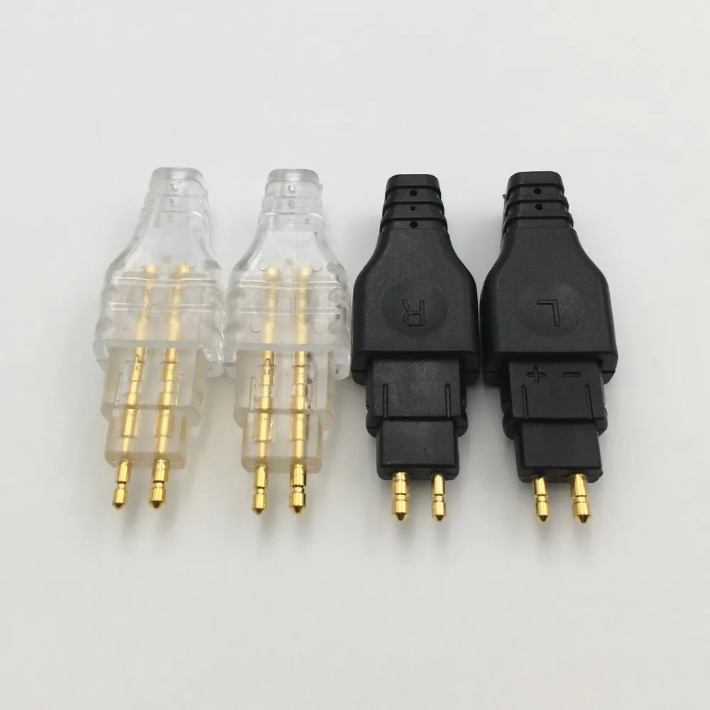 1Pair Earphone Male Pin Gold Plated Plug Audio Jack for Sennheiser HD414 HD565 HD580 HD600 HD650 Headphone Mini Jack Connector