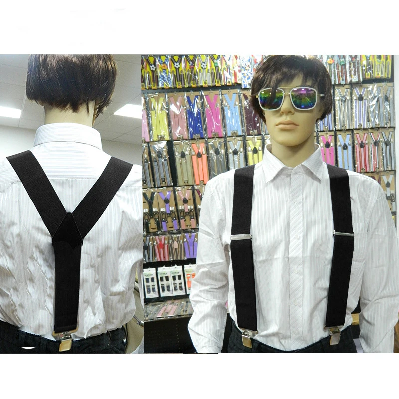 ของมนุษย์Suspenders U Nisexจัดฟันแฟชั่นธรรมดาสีปรับSuspendersที่แข็งแกร่ง3จับมือลำลองSuspenders 5*120เซนติเมตร