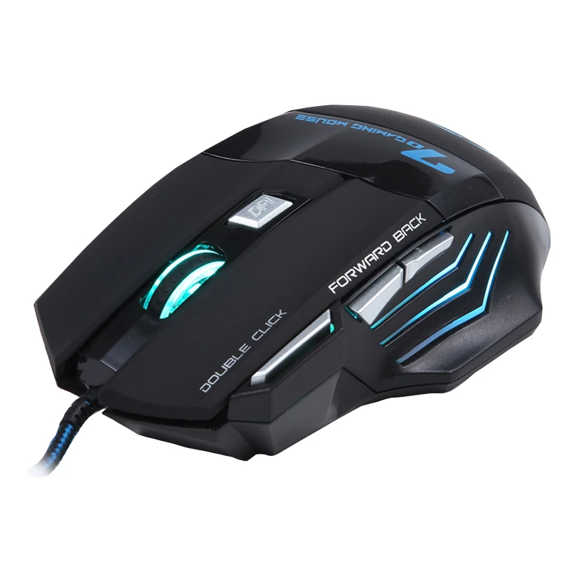 Professional Double Click 7 Buttons 3200DPI Gaming Mouse USB Wired Optical Computer Game Mouse Mice for PC Laptop for CSGO LOL