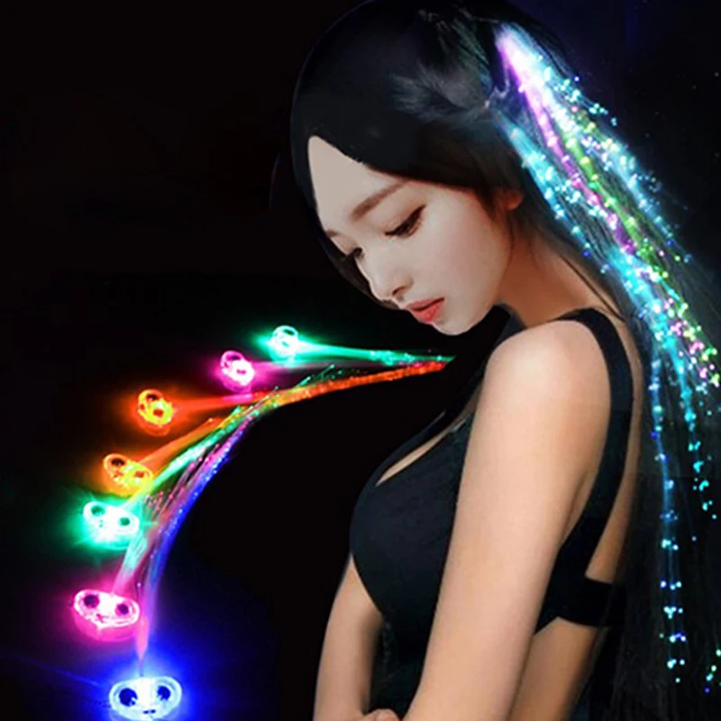 

30PCS/lot LED Luminous Flash Flower Hair Clip Light up Butterfly Hair Clip Bar Party Halloween Christmas Decoration Supplies Toy