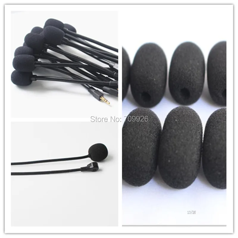 10 pcs microphone foam windscreens sponge windshields replacement mic covers ,5mm opening & 25mm inner length