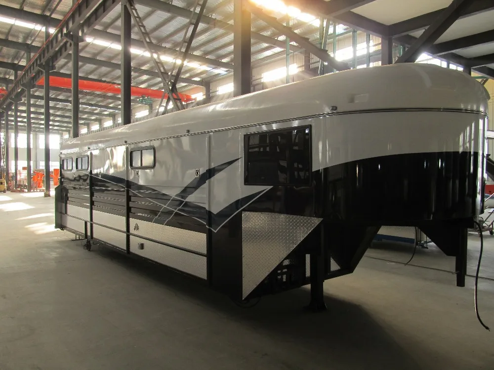 4グースネック馬トレーラー馬ボックストレーラー販売